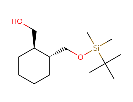 Molecular Structure of 146611-58-7 (((1R,2R)-2-(((tert-butyldimethylsilyl)oxy)methyl)cyclohexyl)methanol)