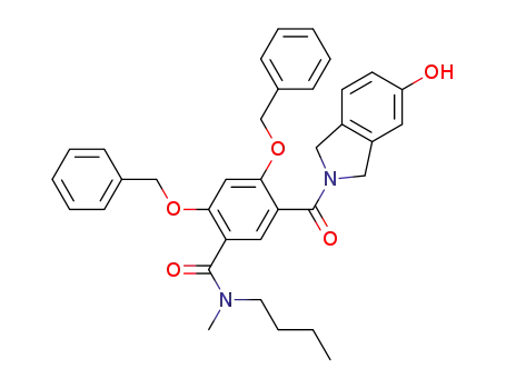 Molecular Structure of 1126832-47-0 (2,4-bisbenzyloxy-N-butyl-5-(5-hydroxy-1,3-dihydroisoindole-2-carbonyl)-N-methylbenzamide)