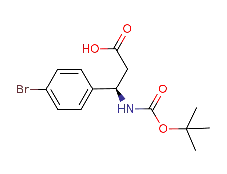 Molecular Structure of 261380-20-5 (Boc-4-Bromo-L-beta-phenylalanine)