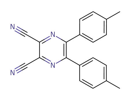 Molecular Structure of 52197-13-4 (5,6-bis(4-methylphenyl)pyrazine-2,3-dicarbonitrile)