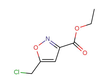 Molecular Structure of 3209-40-3 (ethyl 5-(chloromethyl)-3-isoxazolecarboxylate)