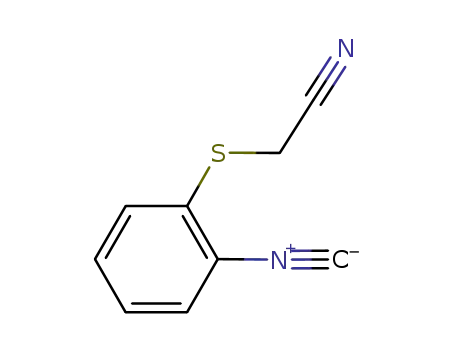 Molecular Structure of 889877-03-6 (Acetonitrile, [(2-isocyanophenyl)thio]-)