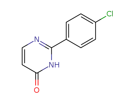 Molecular Structure of 106690-55-5 (2-(4-Chlorophenyl)-4(3H)-pyrimidinone)
