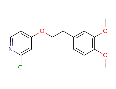 Molecular Structure of 1185999-53-4 (2-chloro-4-(2-(3,4-dimethoxyphenyl)ethoxy)pyridine)