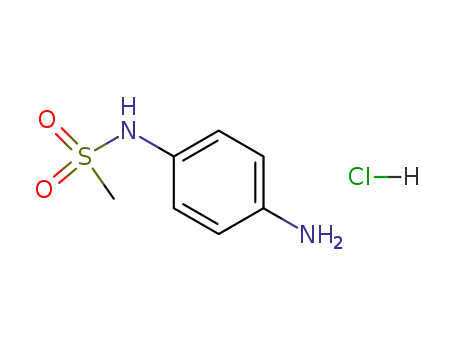 Molecular Structure of 57005-04-6 (N-(4-Aminophenyl)methanesulfonamide hydrochloride)