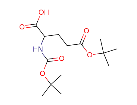 Molecular Structure of 104719-63-3 (BOC-D-GLU(OTBU)-OH)