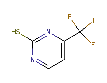 Molecular Structure of 136547-17-6 (4-(Trifluoromethyl)-2-pyrimidinethiol)
