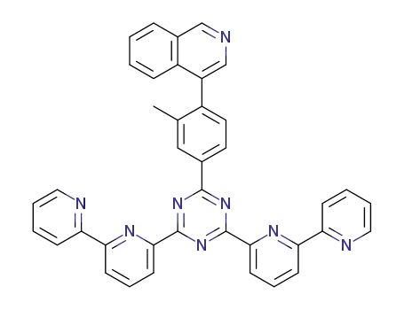 2-[3-methyl-4-(isoquinoline-4-yl)phenyl]-4,6-bis(2,2'-bipyridin-6-yl)(1,3,5)triazine