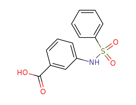 Molecular Structure of 28547-15-1 (3-BENZENESULFONYLAMINOBENZOIC ACID)