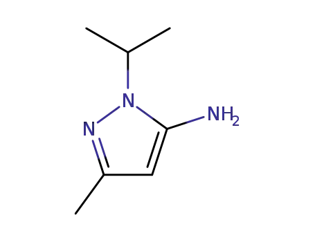 Molecular Structure of 1124-16-9 (2-ISOPROPYL-5-METHYL-2 H-PYRAZOL-3-YLAMINE)