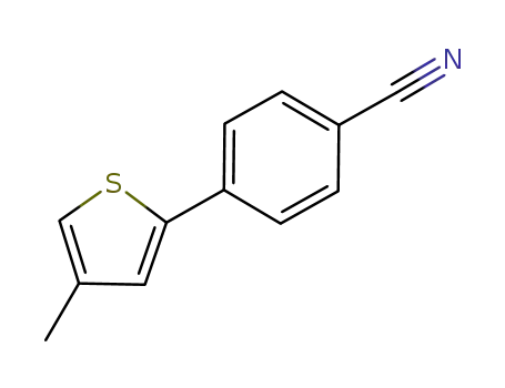 Molecular Structure of 1101167-54-7 (4-5-methyl(thiophen-2-yl)benzonitrile)