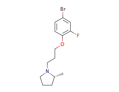Molecular Structure of 1152749-38-6 ((2R)-1-[3-(4-bromo-2-fluorophenoxy)propyl]-2-methylpyrrolidine)