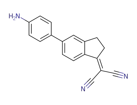 Molecular Structure of 1290140-63-4 (1-dicyanomethylene-5-(4-aminophenyl)indane)