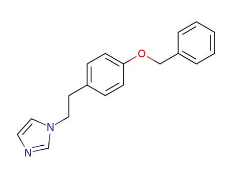 Molecular Structure of 80199-93-5 (1H-Imidazole, 1-[2-[4-(phenylmethoxy)phenyl]ethyl]-)