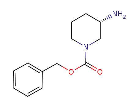 Molecular Structure of 876461-55-1 ((S)-3-Amino-1-Cbz-piperidine)