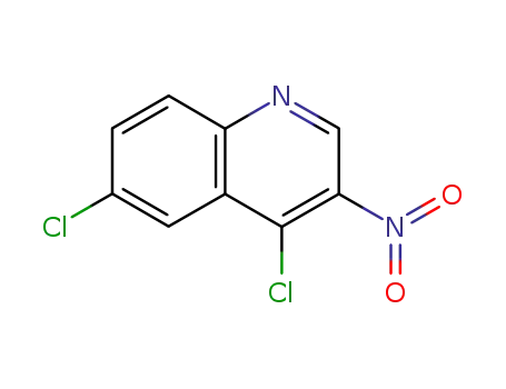 Molecular Structure of 39487-85-9 (Quinoline, 4,6-dichloro-3-nitro-)