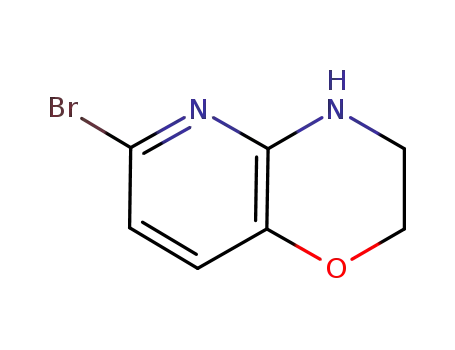 Molecular Structure of 959992-62-2 (6-Bromo-3,4-dihydro-2h-pyrido[3,2-B][1,4]oxazine)