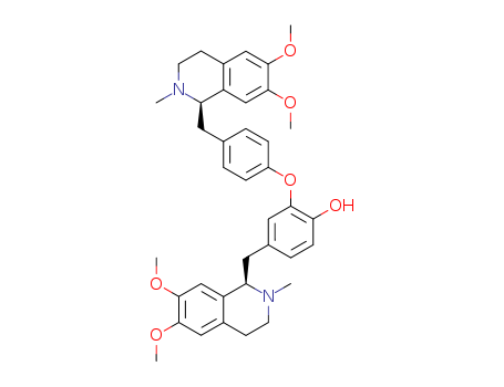 Phenol,4-[[(1R)-1,2,3,4-tetrahydro-6,7-dimethoxy-2-methyl-1-isoquinolinyl]methyl]-2-[4-[[(1R)-1,2,3,4-tetrahydro-6,7-dimethoxy-2-methyl-1-isoquinolinyl]methyl]phenoxy]-