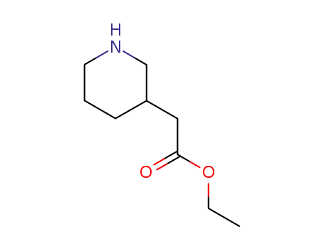 Molecular Structure of 81290-45-1 (2-(Piperidin-3-yl)-acetic acid ethyl ester)