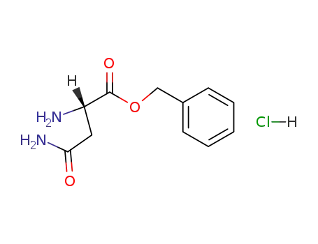 Molecular Structure of 69863-43-0 (L-Asparagine, phenylmethyl ester, monohydrochloride)