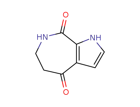 Molecular Structure of 72908-87-3 (6,7-DIHYDRO-1H,5H-PYRROLO[2,3-C]AZEPINE-4,8-DIONE)
