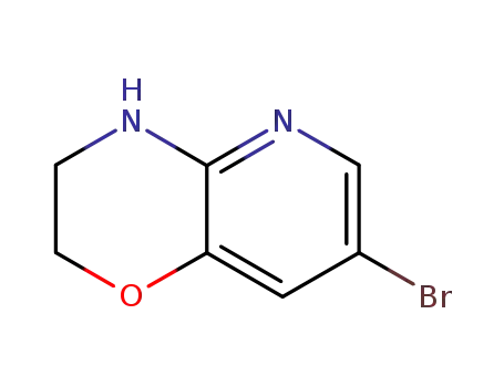 Molecular Structure of 34950-82-8 (7-Bromo-3,4-dihydro-2H-pyrido[3,2-b][1,4]oxazine)