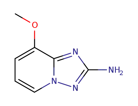 Molecular Structure of 175965-65-8 (8-METHOXY-[1,2,4]TRIAZOLO[1,5-A]PYRIDIN-2-AMINE)