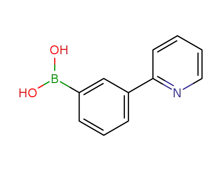 Molecular Structure of 833485-13-5 (Boronic acid, [3-(2-pyridinyl)phenyl]-)