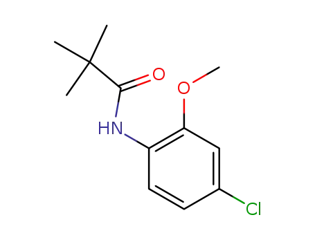 Molecular Structure of 113137-29-4 (N-(4-CHLORO-6-METHOXYPHENYL)-2,2-DIMETHYLPROPANAMIDE)