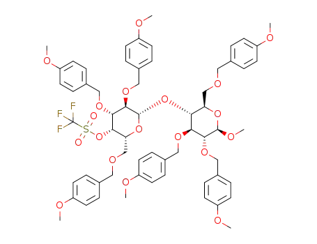methyl 2,3,6,2',3',6'-hexakis-O-(4-methoxyphenylmethyl)-4'-O-(trifluoromethanesulfonyl)-β-D-lactoside