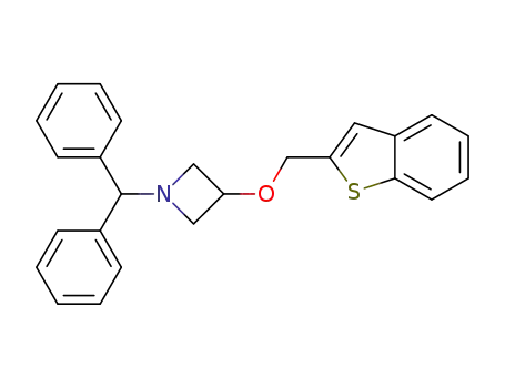 Molecular Structure of 1309208-65-8 (1-benzhydryl-3-(benzo[b]thiophen-2-ylmethoxy)azetidine)