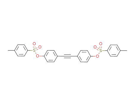Molecular Structure of 1338725-51-1 (4,4'-(ethyne-1,2-diyl)bis(4,1-phenylene) bis(4-methylbenzenesulfonate))
