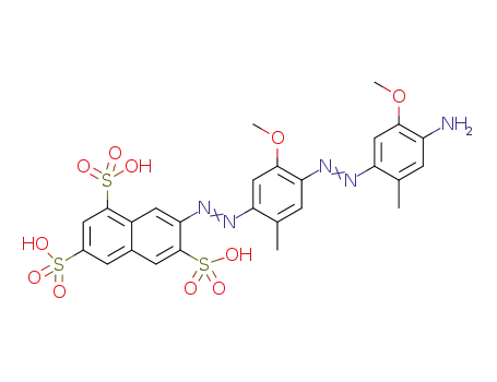 Molecular Structure of 101309-09-5 (C<sub>26</sub>H<sub>25</sub>N<sub>5</sub>O<sub>11</sub>S<sub>3</sub>)