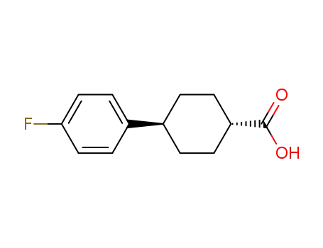 Molecular Structure of 91161-90-9 (4-trans-(4-fluorophenyl)cyclohexanecarboxylic acid)