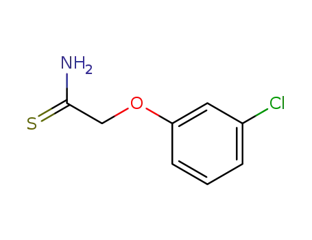 Molecular Structure of 35370-95-7 (2-(3-CHLOROPHENOXY)ETHANETHIOAMIDE)