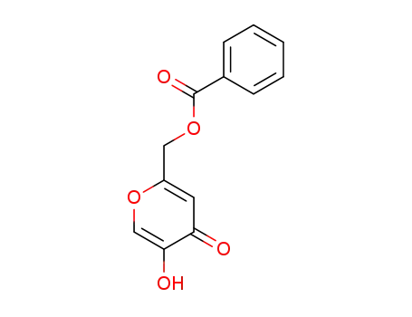 Molecular Structure of 33777-42-3 (4H-Pyran-4-one, 2-[(benzoyloxy)methyl]-5-hydroxy-)