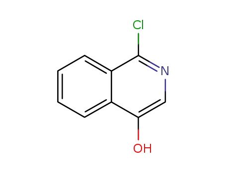 Molecular Structure of 3336-43-4 (1-CHLORO-4-HYDROXYISOQUINOLINE  97)
