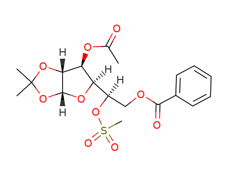 3-O-acetyl-6-O-benzoyl-5-O-(me-so2)-1,2-O-isoprop
