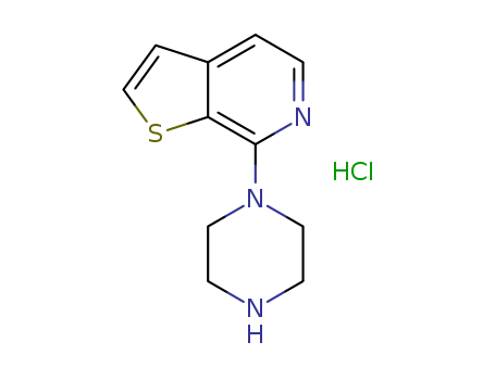 Thieno[2,3-c]pyridine,7-(1-piperazinyl)-, hydrochloride (1:1)