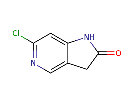 Molecular Structure of 1000342-80-2 (5-chloro-1H-pyrrolo[2,3-c]pyridin-2(3H)-one)