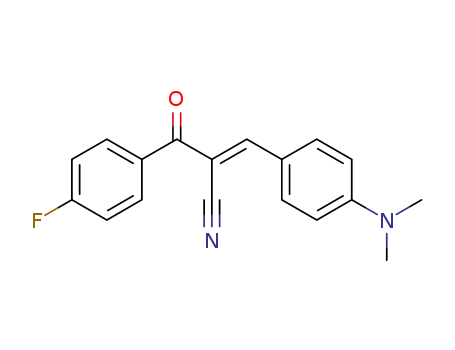 Molecular Structure of 1370042-90-2 ((E)-3-(4-(dimethylamino)phenyl)-2-(4-fluorobenzoyl)acrylonitrile)