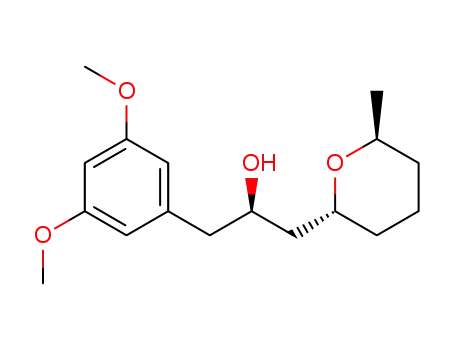 (R)-1-((2R,6S)-tetrahydro-6-methyl-2H-pyran-2-yl)-3-(3,5-dimethoxyphenyl)propan-2-ol