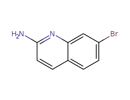 Molecular Structure of 116632-53-2 (7-BROMOQUINOLIN-2-AMINE)