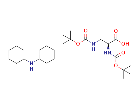 N-[(tert-Butoxy)carbonyl]-3-[[(tert-Butoxy)carbonyl]amino]-L-alanine compd. with N-cyclohexylcyclohexanamine