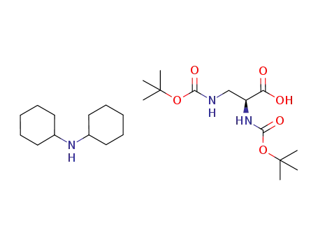 Molecular Structure of 201472-68-6 (BOC-DAP(BOC)-OH DCHA)