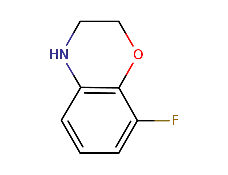 Molecular Structure of 898832-40-1 (8-FLUORO-3,4-DIHYDRO-2H-BENZO[1,4]OXAZINE HYDROCHLORIDE)