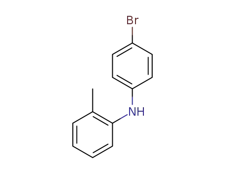 Molecular Structure of 1082670-45-8 (4-bromo-N-(2-methylphenyl)aniline)