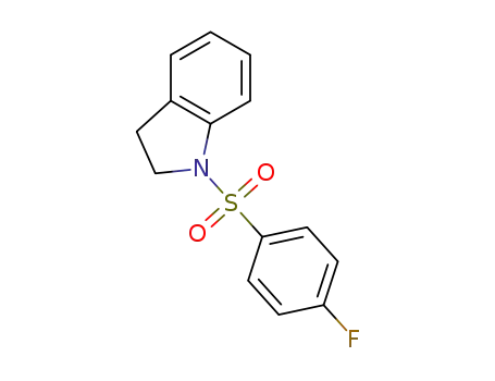 Molecular Structure of 314054-14-3 (1-[(4-fluorophenyl)sulfonyl]indoline)