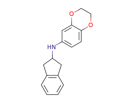 Molecular Structure of 1153745-37-9 (N-2,3-Dihydro-benzo[1,4]dioxin-6-yl-N-indan-2-ylamine)