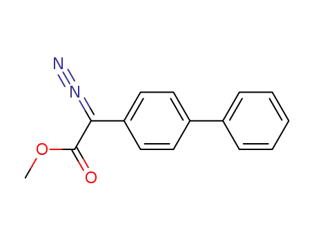 Molecular Structure of 384365-47-3 ([1,1'-Biphenyl]-4-acetic acid, a-diazo-, methyl ester)